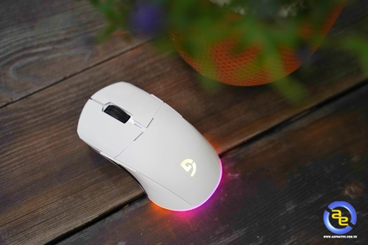 CHUỘT FUHLEN D90S RGB DUAL MODE 2.4G/TYPE-C – WHITE